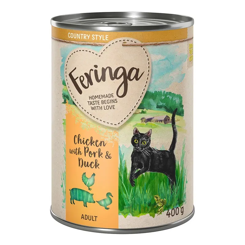 Feringa Country Style Menu 6 X 400G - Chicken With Pork & Duck