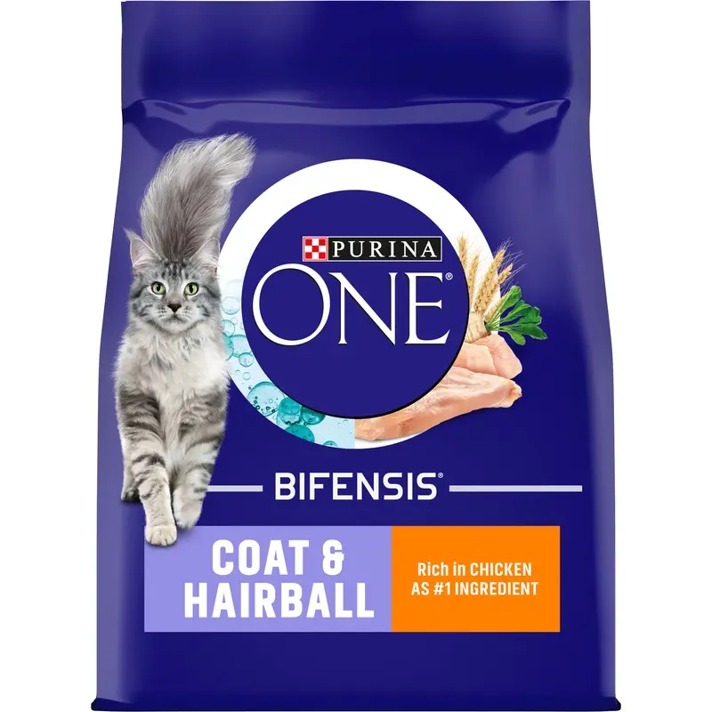 Purina One Coat & Hairball Chicken & Whole Grains Dry Cat Food - 2.8Kg