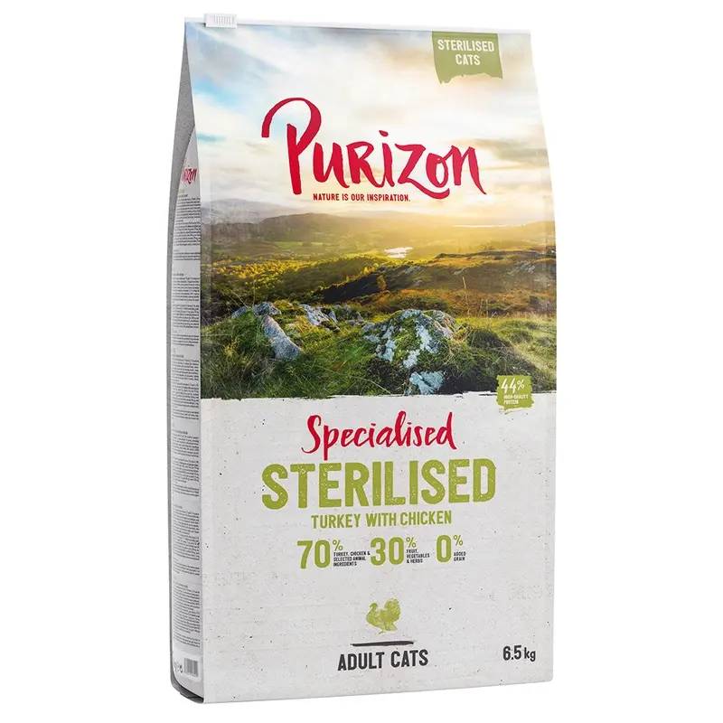 Purizon Adult Sterilised Grain-Free Turkey & Chicken - 6.5Kg