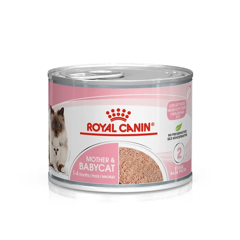 Royal Canin Mother And Babycat Wet Cat Food Mousse 12X195G Cans