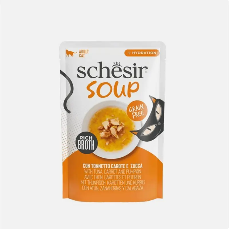 Schesir Light Cat Soup With Tuna, Carrot And Pumpkin | : 40G