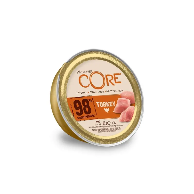 Wellness Core Cat 98% Single Protein Turkey 85G