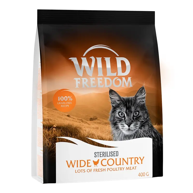 Wild Freedom 400G Dry Cat Food - 15% Off! * - Adult Wide Country Sterilised - Poultry (400G)