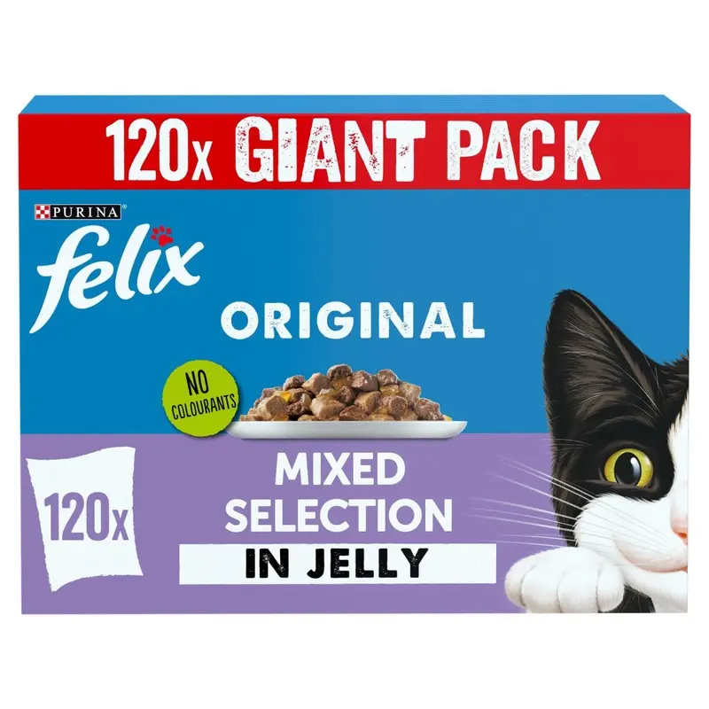 Felix Original Mixed Selection In Jelly Wet Cat Food 120X85g