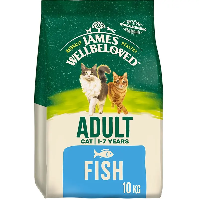 James Wellbeloved Dry Adult Cat Food Fish 10Kg
