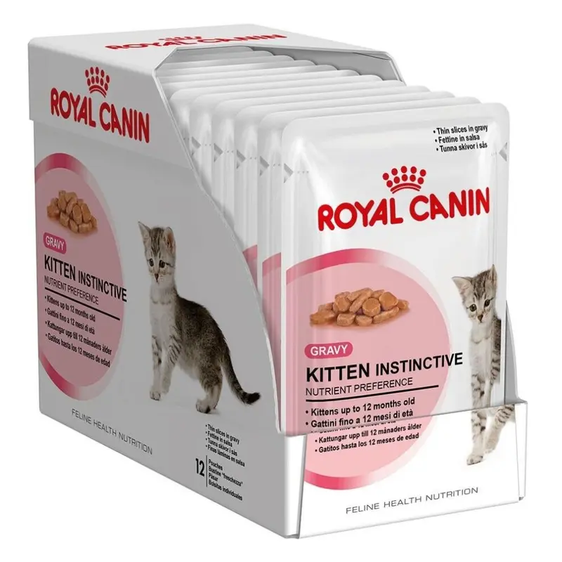 Royal Canin Kitten Instinctive In Gravy Kitten Food (12 X 85G) Size 12
