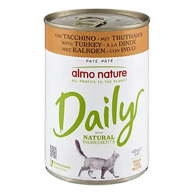 Almo Nature Daily 6 X 400G Menu Wet Cat Food - 5 + 1 Free! * - Turkey (6 X 400G)