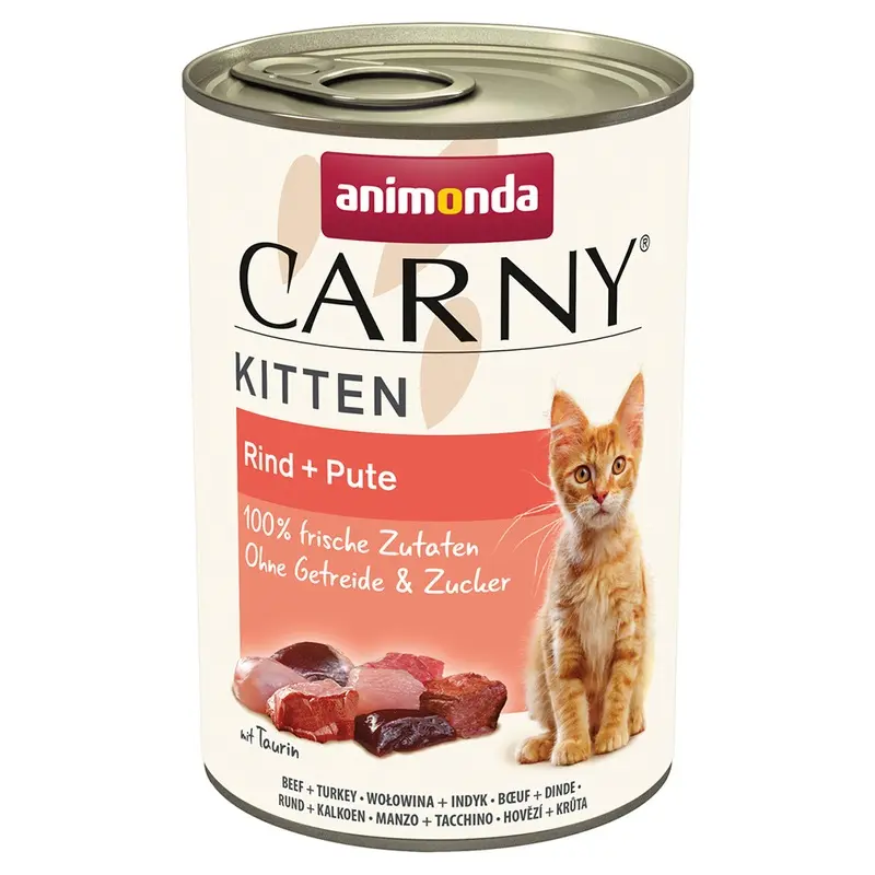 Animonda Carny Kitten 12 X 400G - Beef & Turkey