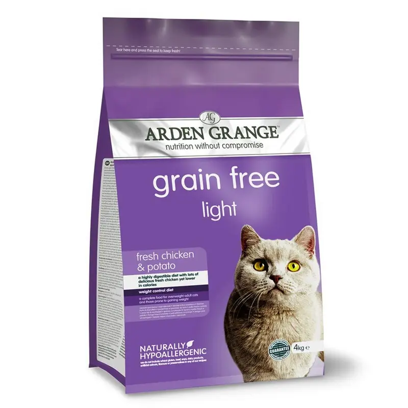 Arden Grange Light Grain Free Dry Cat Food, Fresh Chicken and Potato, 4 kg