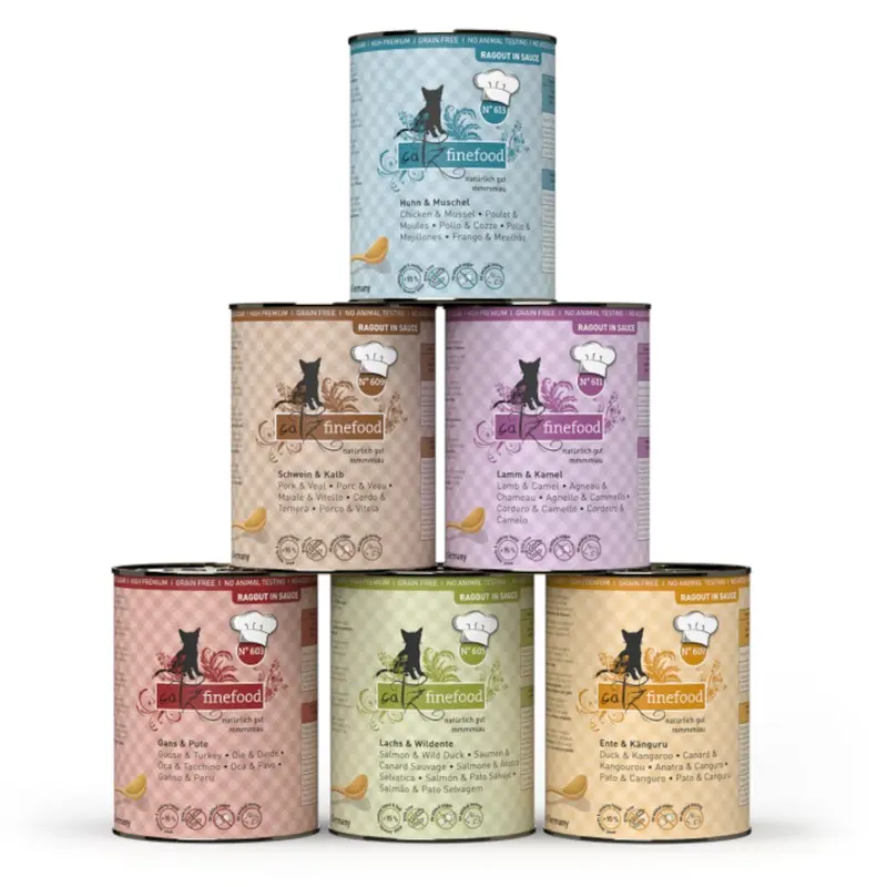 Catz Finefood Ragout 6 X 380G - Mixed Pack (6 Varieties)