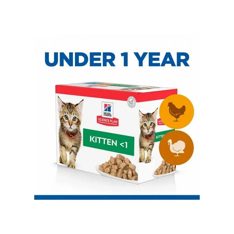 Hills Science Plan Year Kitten Wet Food - 12X85g Size 1