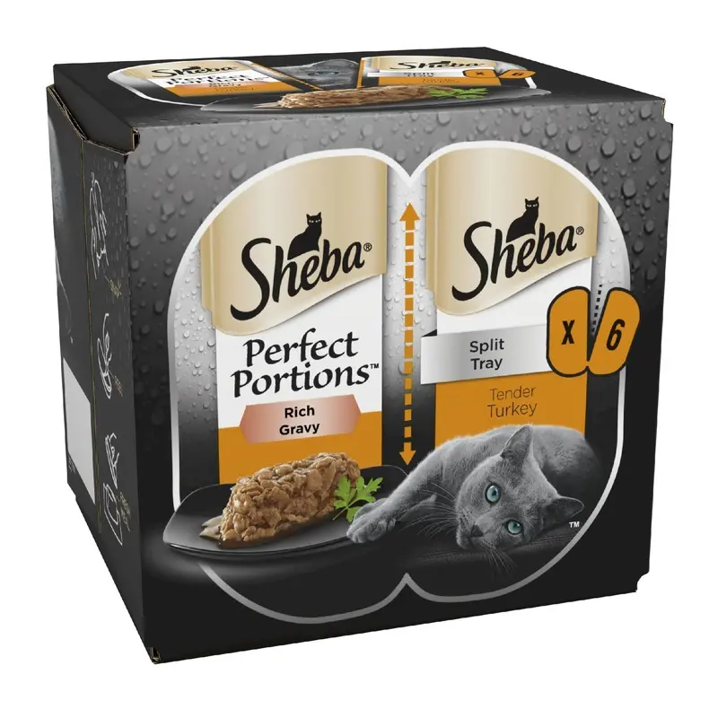Sheba Portions with Turkey Chunks in Gravy 3x(2x37.5g)