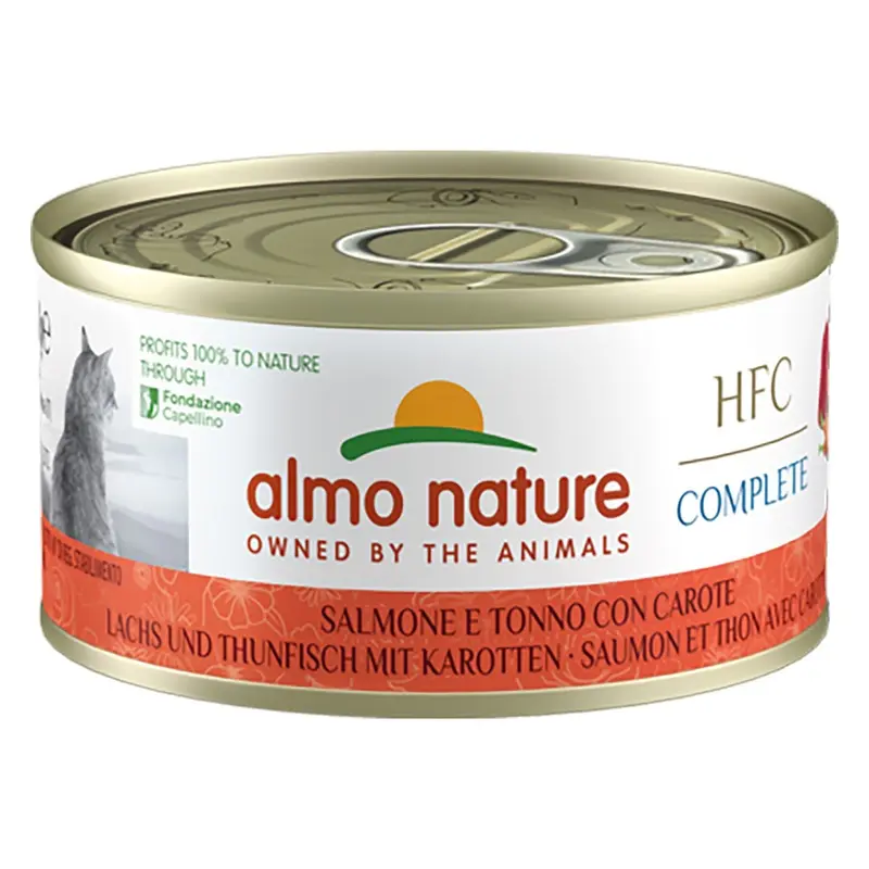 Almo Nature Hfc Complete 6 X 70G - Salmon & Tuna With Carrot