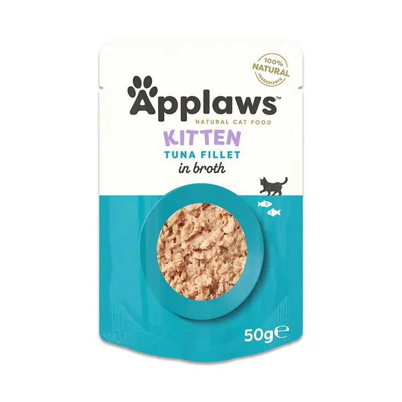 Applaws Natural Wet Kitten Food Tuna Fillet In Broth 50G