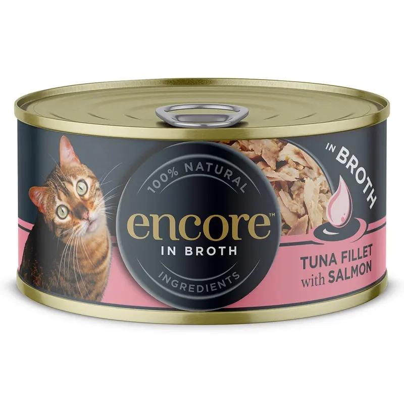 Encore Cat Tin 16 X 70G - Tuna Fillet With Salmon