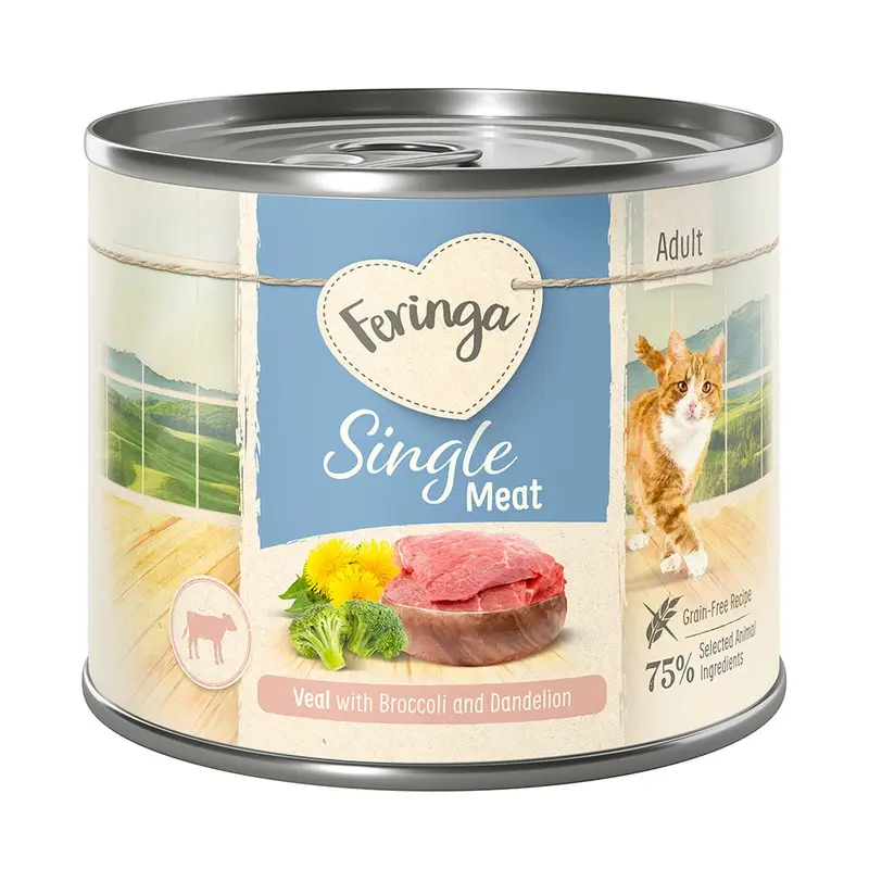 Feringa Single Meat Menu 6 X 200G - Veal With Broccoli & Dandelion