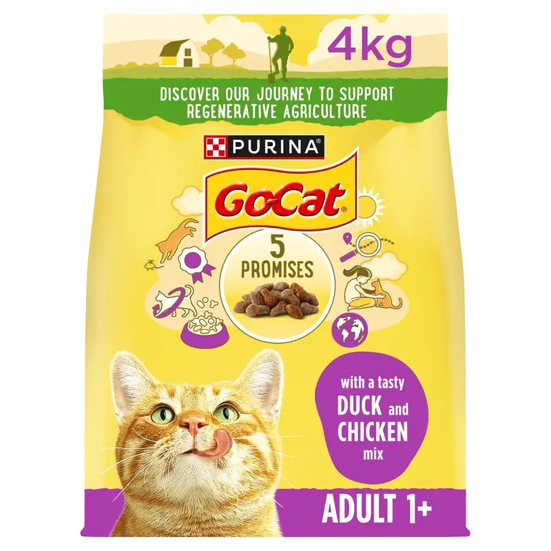 Go Cat Dry Adult Cat Food Chicken And Duck 4Kg