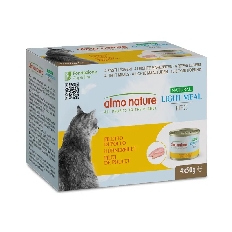 Almo Nature Hfc Natural Light Meal 4 X 50G - Chicken Fillet