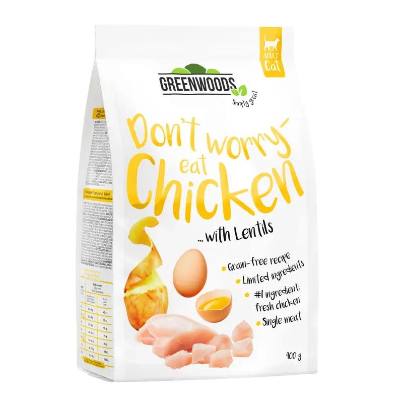 Greenwoods Chicken With Lentils, Potatoes & Egg - 400G