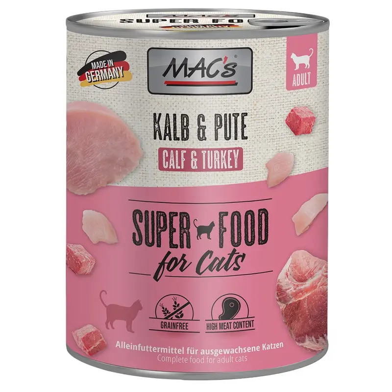Macs Cat 6 X 800G - Veal & Turkey