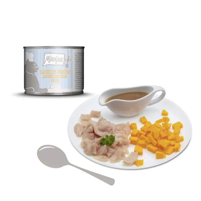 Mjamjam Salmon  Blanched Chicken With Steamed Pumpkin In Sauce | : 185G