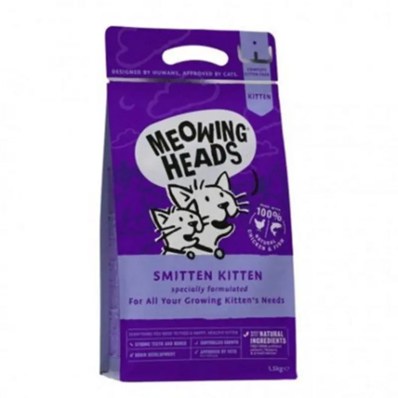B&Q Brown Meowing Heads Paw Lickin Chicken 450G