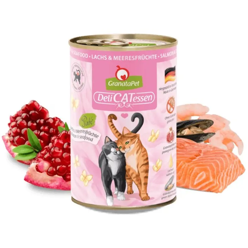 Granatapet Salmon Cat - Wet Food Delicatessen & Seafood | : 6*400G Can Size 25