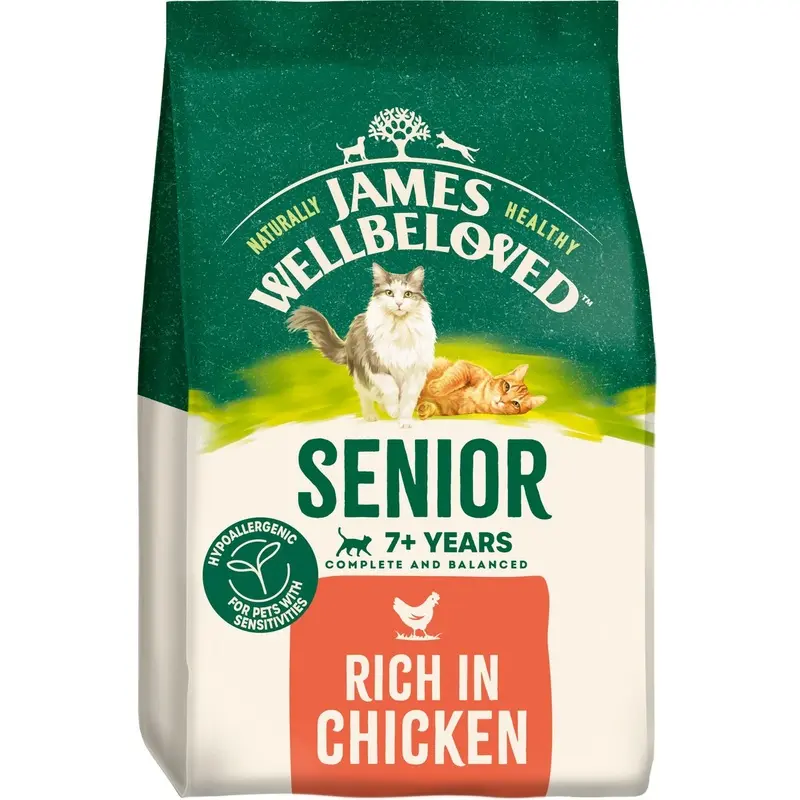 James Wellbeloved Senior Chicken Dry Cat Food - 4.5Kg