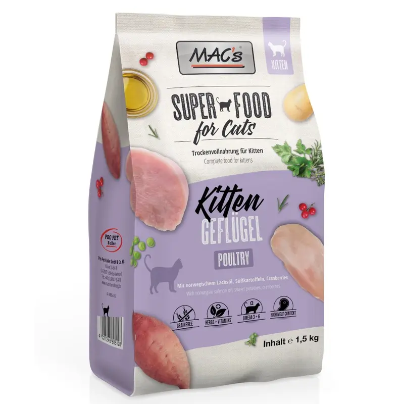 Macs Superfood For Cats Kitten - 1.5Kg