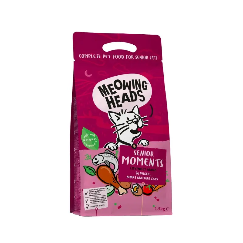 Meowing Heads Senior Moments - Salmon & Chicken - 1.5Kg