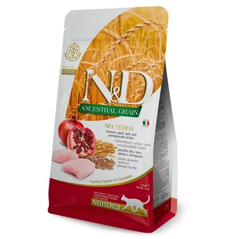 Farmina Nandd Ancestral In Chicken And Pomegranate For Neutered Adult Cats - Grain 5Kg