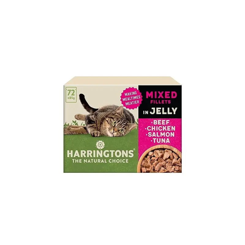 Harringtons Wet Cat Food Mixed In Jelly 12X85 G