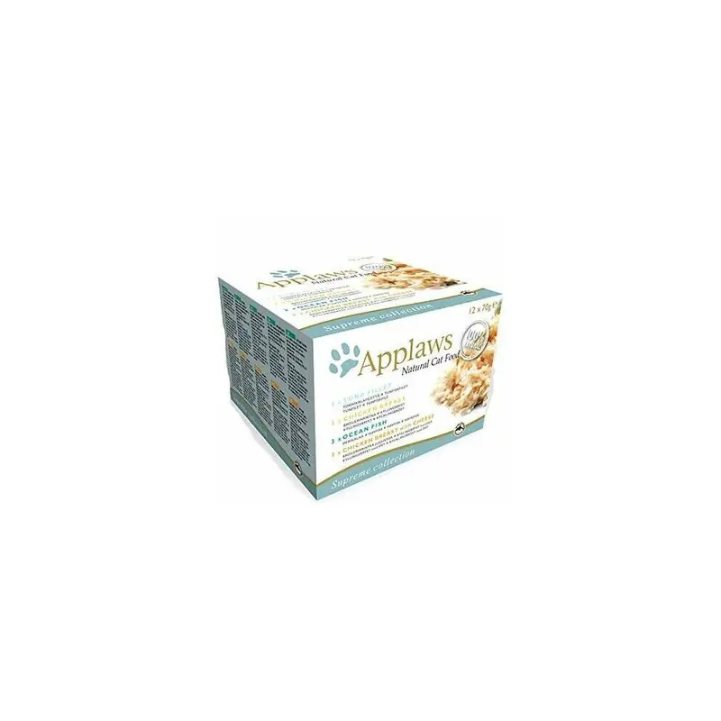 New Applaws Cat Tin Multipack Pack - 70G - 411016 Size 12