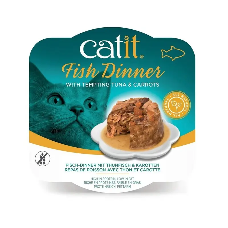 New Catit Fish Dinner Best Cats Food (Tuna & Carrot, 80 G)