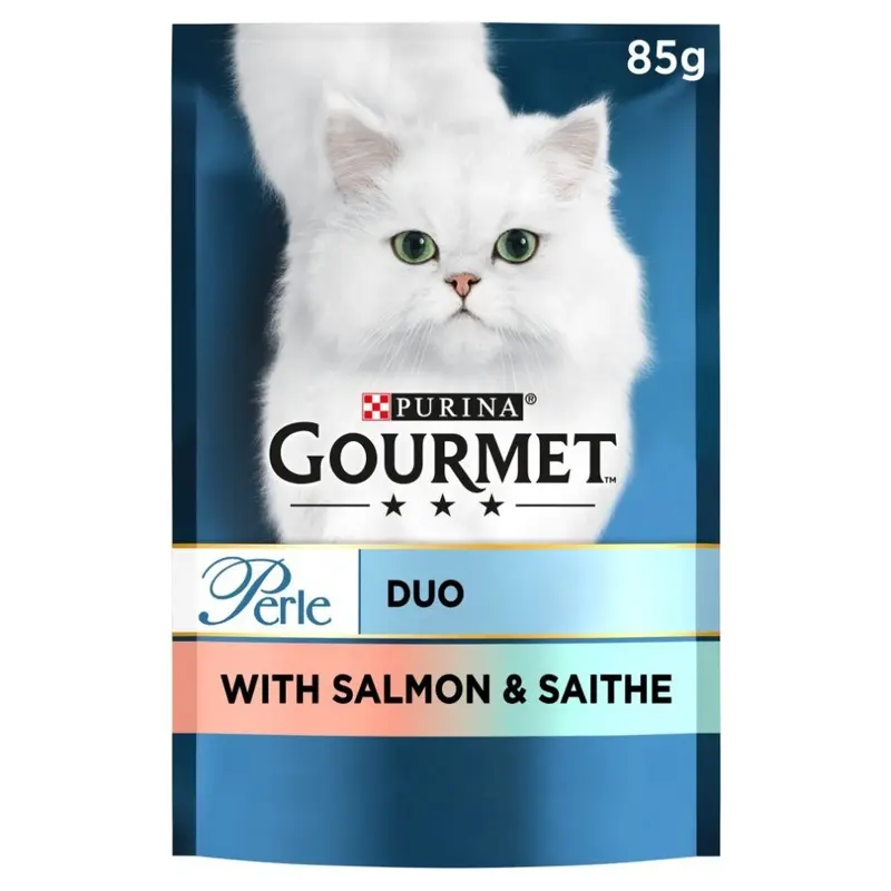 Purina Salmon Gourmet Perle Duo With & Saithe (Pack Of 26) 85G