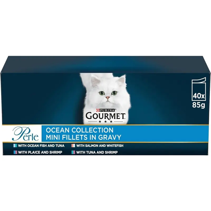 Purina Salmon Gourmet Perle Ocean Collection Wet Cat Food 40X85g