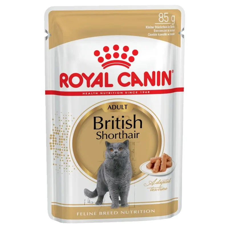Royal Canin Breed Royal Canin British Shorthair Adult In Gravy - 12 X 85G