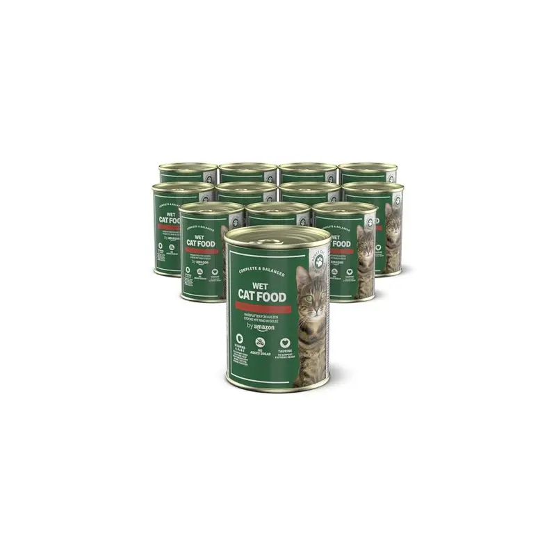 By Amazon Grain -Free Wet Cat Food - Can - Beef Chunks In Jelly 12X405g