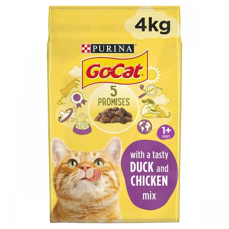 Go-Cat Adult Chicken And Duck Dry Cat Food - 4Kg