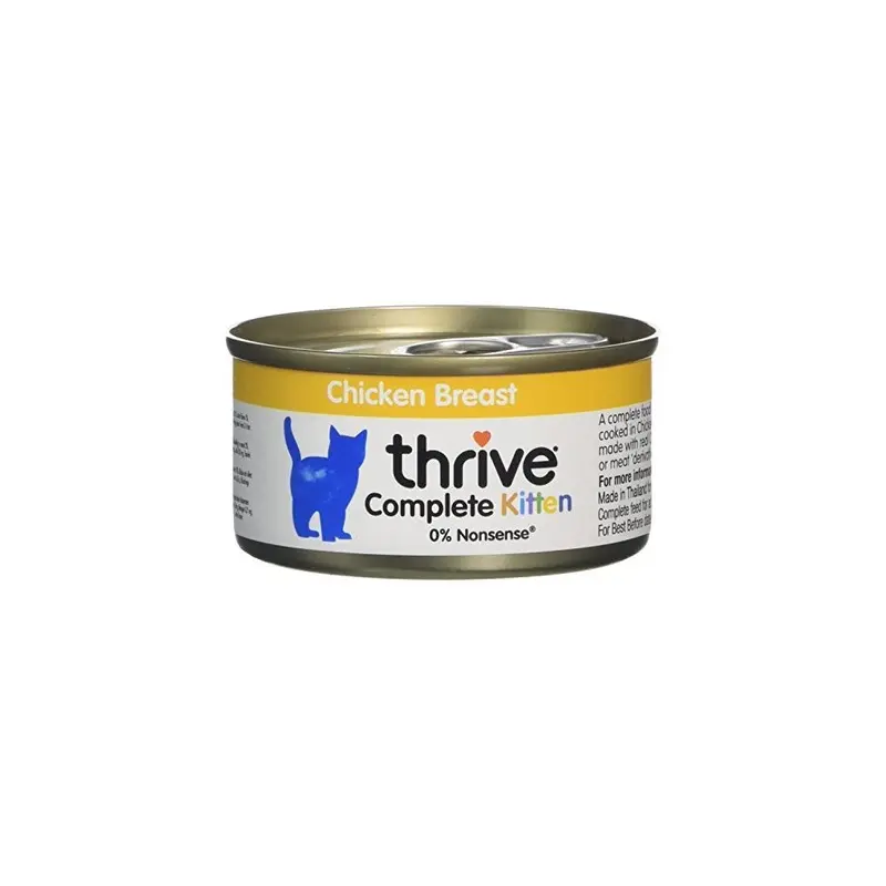 Thrive Kitten 100% Complete - Chicken (Pack Of 12) Size 12
