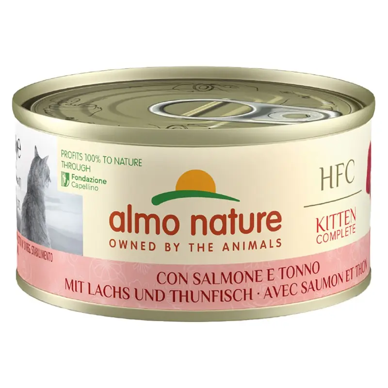 Almo Nature Hfc Almo Nature Kitten Hfc Complete 6 X 70G - Salmon With Tuna
