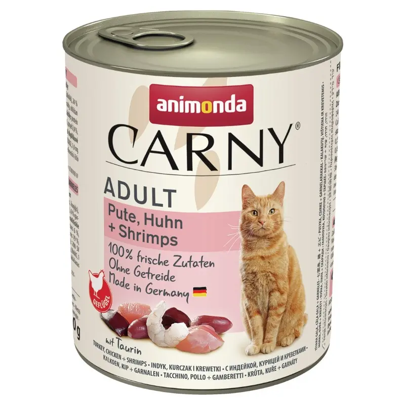 Animonda Carny Adult 6 X 800G - Turkey, Chicken & Shrimps