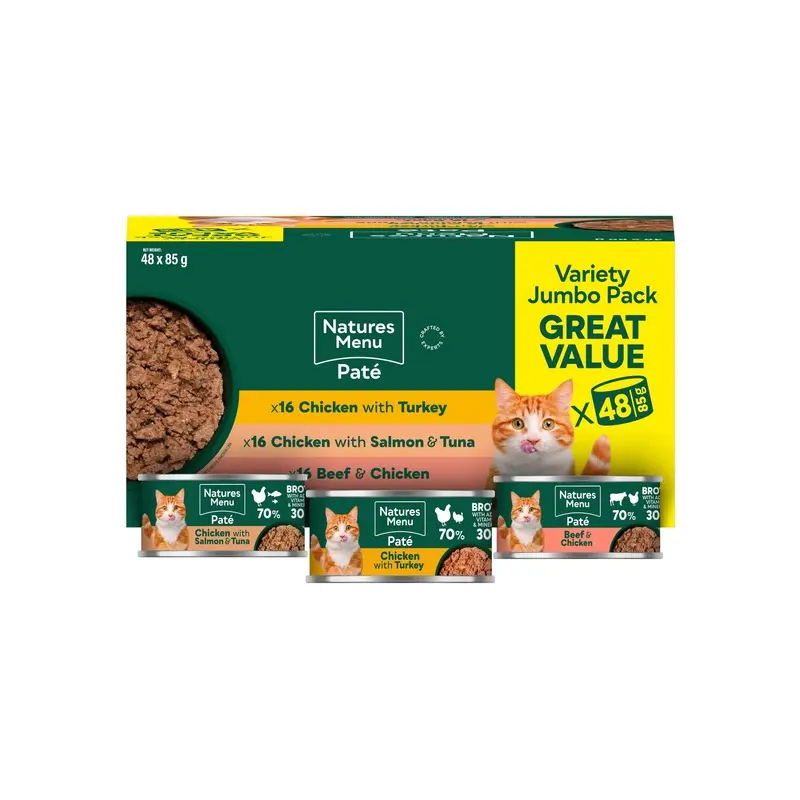 Natures Menu Especially For Cats Adult Cat Food Multipack - X 85G Grain Size 48