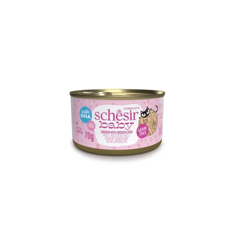 Schesir Salmon Baby - Chicken With Chicken Liver For Kittens | : 70G