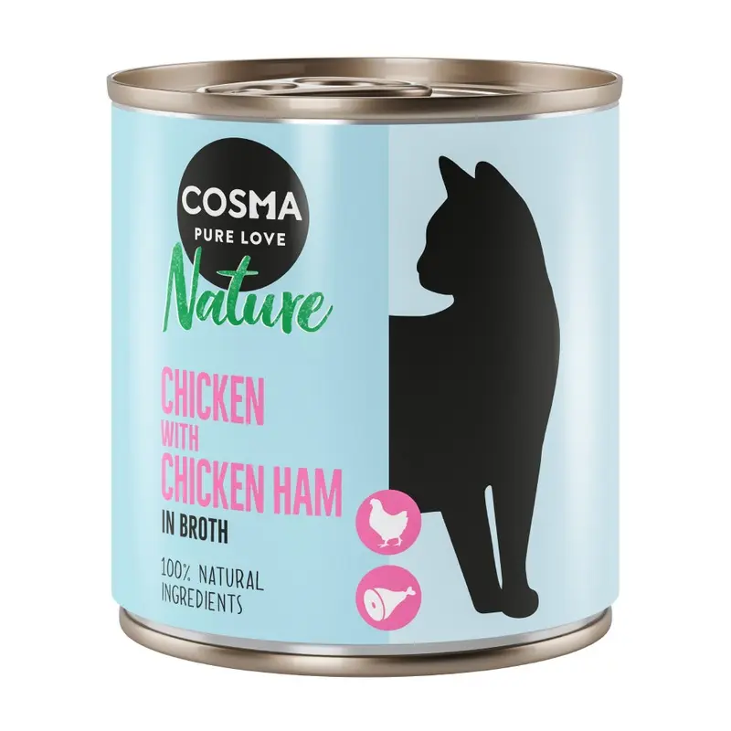 Cosma Nature 6 X 280G - Chicken With Chicken Ham