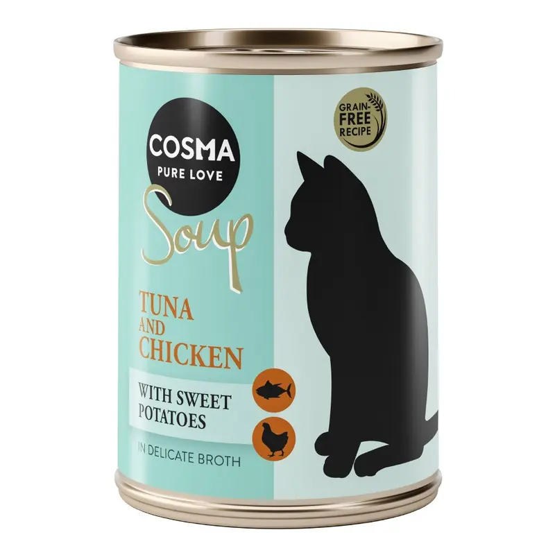 Cosma Soup 6 X 100G - Tuna & Chicken With Sweet Potatoes