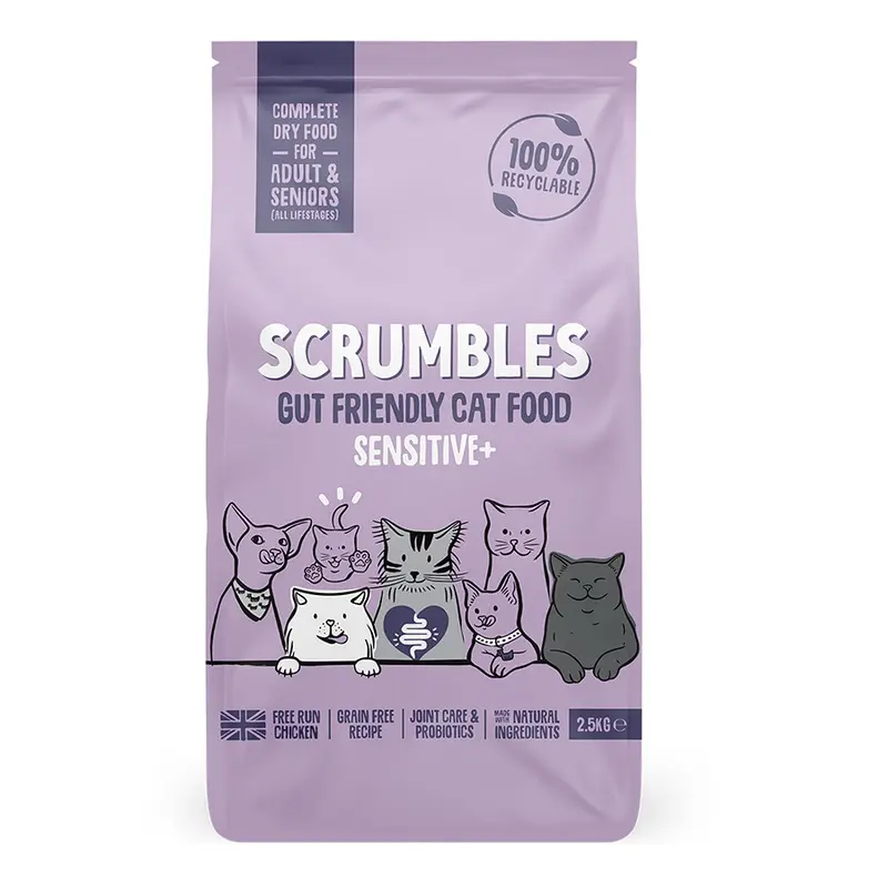 Scrumbles Sensitive+ Dry Adult & Senior Cat Food Chicken 2.5Kg