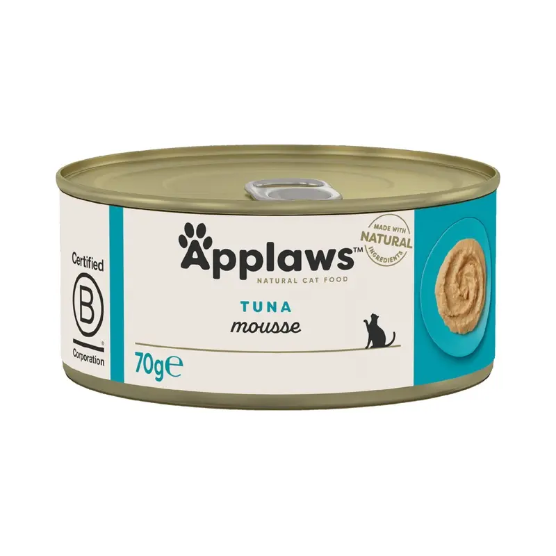 Applaws Adult Cat Cans In Mousse 70G - Tuna (6 X 70G)