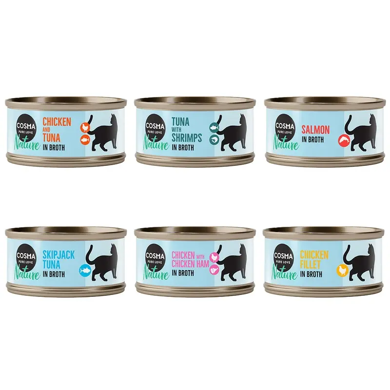 Cosma Nature 6 X 70G - Mix I (6 Varieties)