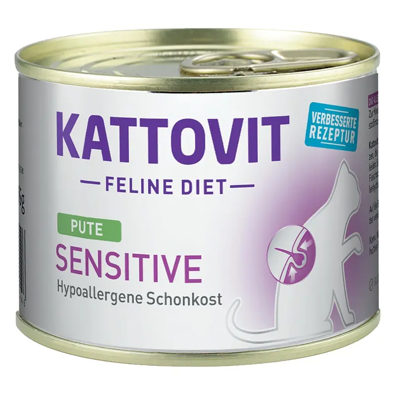 Kattovit Sensitive (Hypoallergenic Food) 6 X 185G - Turkey